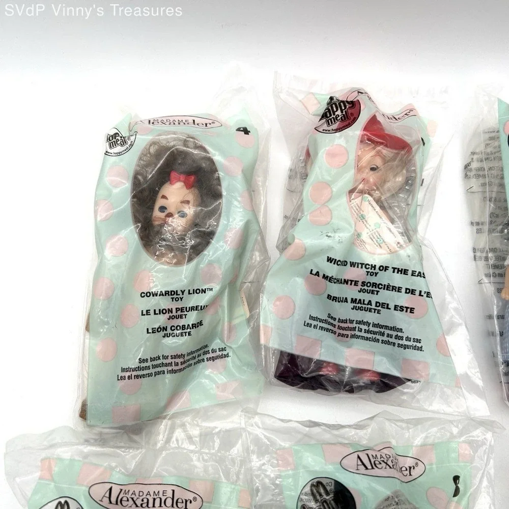 Madame Alexander McDonald's Happy Meal Doll Lot Wizard of Oz 9 Pieces 2007 New